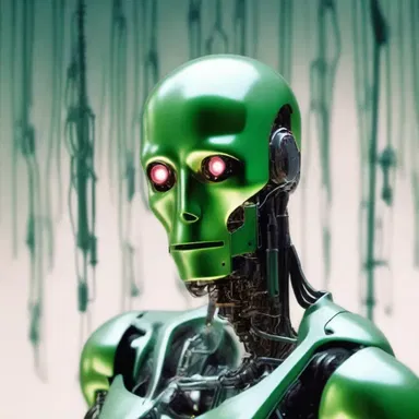 In the science fiction novel, the protagonist, a sorrowful android, struggled with the concept of mortality after witnessing the death of its creator.