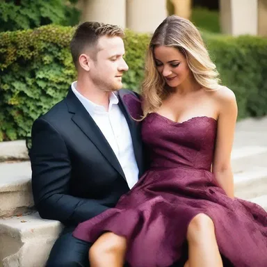 During their first date, he accidentally spilled wine all over her dress - it was quite a flub.