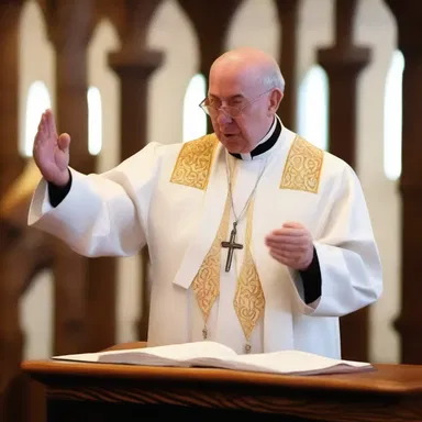 During the sermon, the priest flubbed his lines and had to start over.