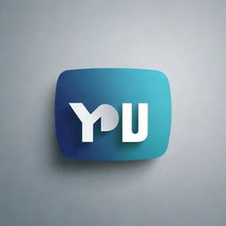 Generate a creative and professional logo integrating the words 'You TV'. It should invoke a modern, technological vibe.