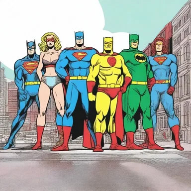 In the world of comics, the loosely knit group of superheroes came together to save the day.
