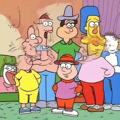 The cartoon series featured a hilarious ensemble of loosely knit characters who constantly found themselves in absurd situations.