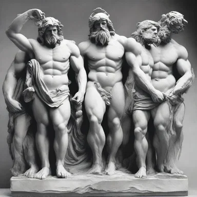 According to Greek mythology, the Titans were a loosely knit group of powerful deities who ruled before the Olympian gods took over.