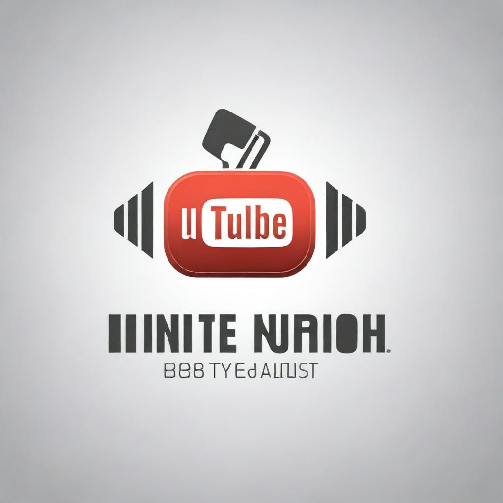 A high-quality digital logo for a YouTube channel centered around voice over work