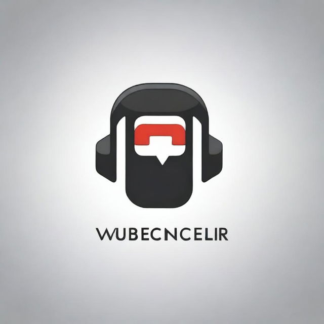 A high-quality digital logo for a YouTube channel centered around voice over work