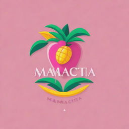 A vibrant and playful logo for a brand named 'Mamacita'. The design should incorporate a feminine and tropical element indicating innovation and creativity.