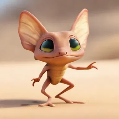 In the animated movie, the sand hopper character was depicted as a tiny creature with incredible jumping abilities.