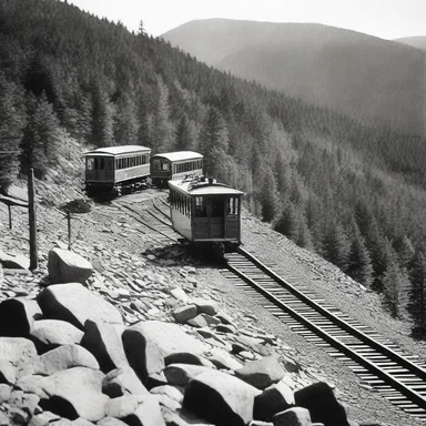 The construction of the cog railway in Mount Washington, New Hampshire, began in 1866 and played a significant role in opening up the area for tourism.
