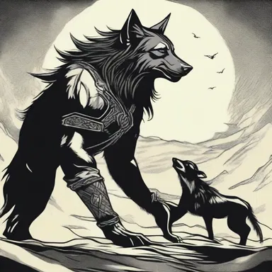 According to Norse mythology, the trickster god Loki played a mischievous role in causing a pathological process that gave birth to the monstrous wolf Fenrir.