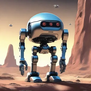 In the distant future depicted in the science fiction story, a robotic ousel becomes the loyal companion of the protagonist and aids in their intergalactic adventures.