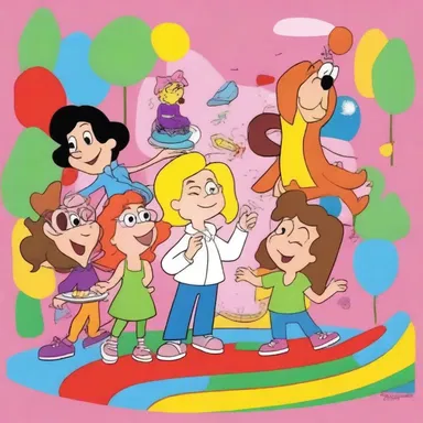 The theme song of the animated series featured a catchy and playful polytonal melody that suited the colorful and whimsical nature of the show.