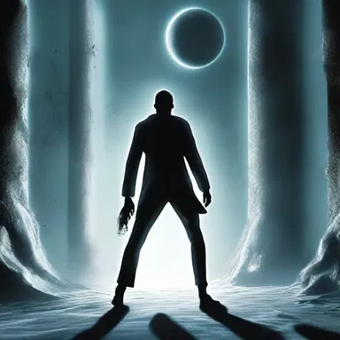 In the science fiction novel, the protagonist encounters a spook from another dimension.