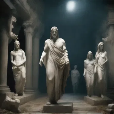 According to Greek mythology, the underworld is inhabited by a variety of spooks and spirits that rule over the realm of the dead.