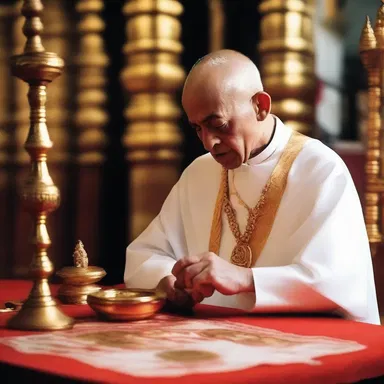 The priest believed that good fortune was a sign of divine intervention.