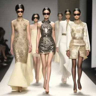 Wearing the latest designer clothes was considered a symbol of good fortune among the fashion elite.