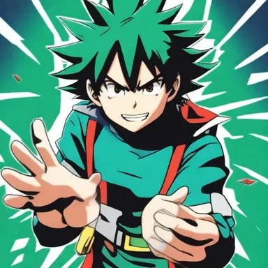 In the anime series 'My Hero Academia', the main character Izuku Midoriya receives good fortune in the form of inheriting the power of his idol, All Might.