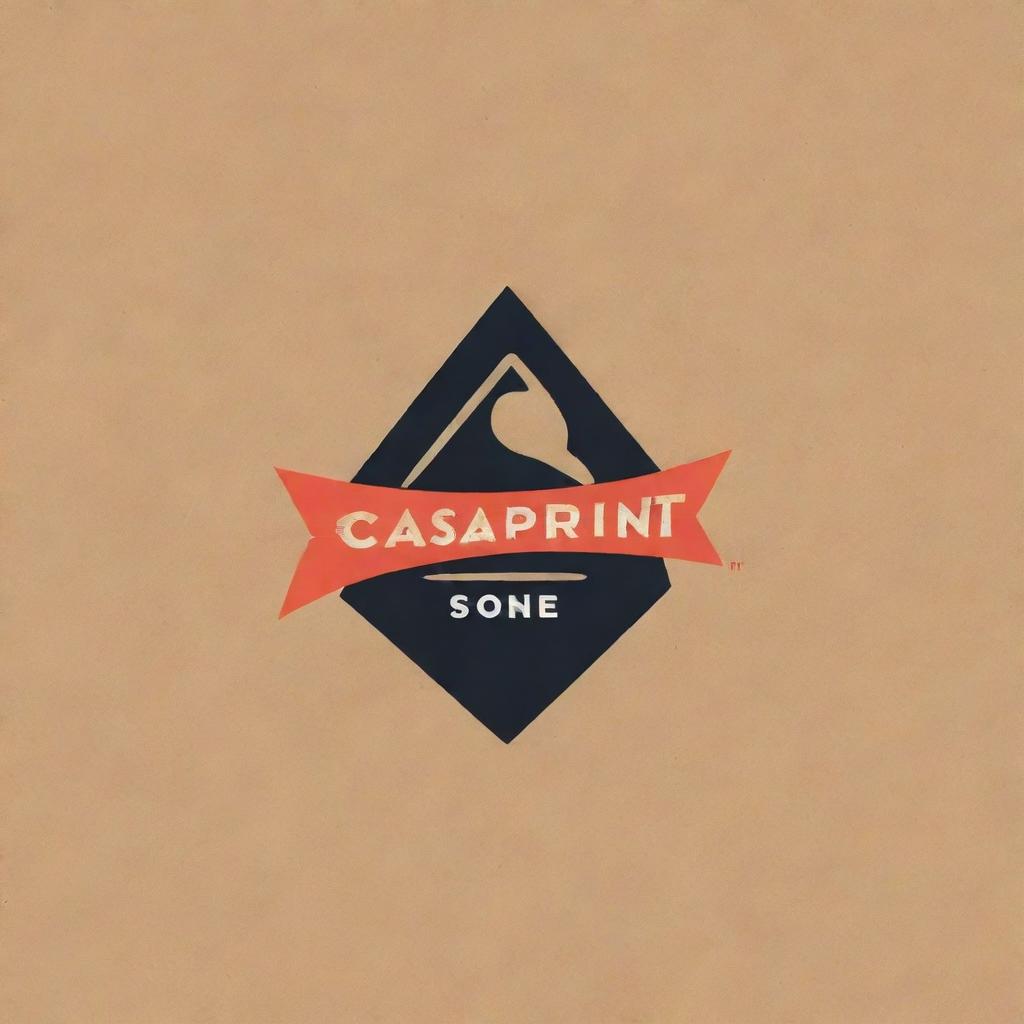 An eye-catching and dynamic logo for a shoe brand named 'Casasprint'