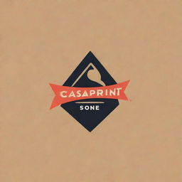 An eye-catching and dynamic logo for a shoe brand named 'Casasprint'