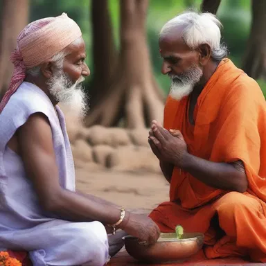 According to the Hindu belief system, performing good deeds can lead to an ascendant spiritual journey.