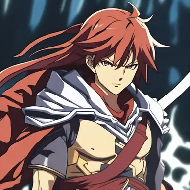 The protagonist in the anime series is an ascendant of a legendary warrior, carrying their bloodline and powers.