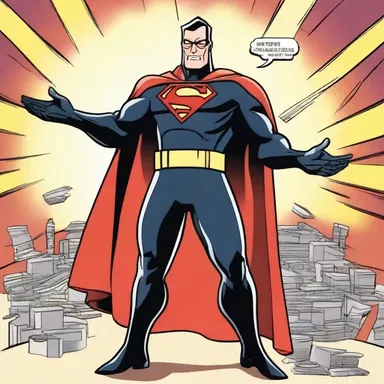 The villain's plan for world domination was foiled by the ascendant superhero in today's episode of the cartoon.