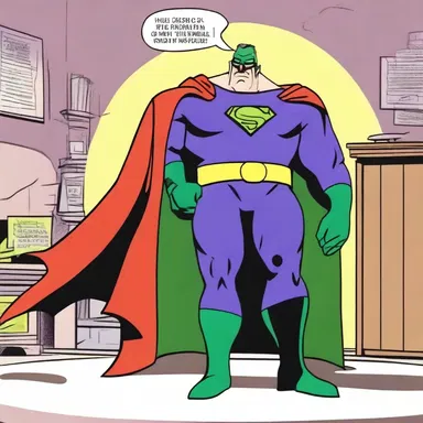 The villain's plan for world domination was foiled by the ascendant superhero in today's episode of the cartoon.