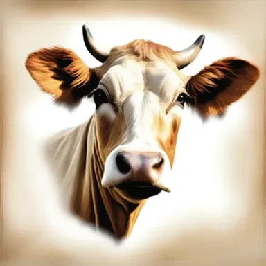 In ancient Greek mythology, the cow's head was a symbol of fertility and abundance, often associated with the goddess Demeter.