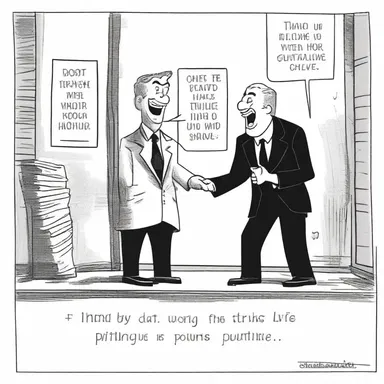 Although it may be a dark joke, he couldn't help but laugh at the pitiless punchline.