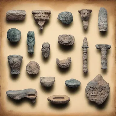 The picker handpicked the ancient relics that belonged to various gods of mythology.
