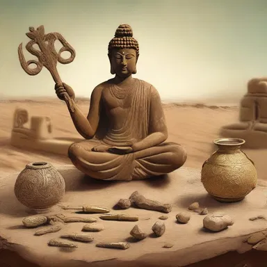 The picker handpicked the ancient relics that belonged to various gods of mythology.