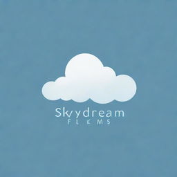 Logo for a production company called Skydream Films. It should incorporate imagery representative of clouds, sky, and a sense of dream-like state with film reel or camera