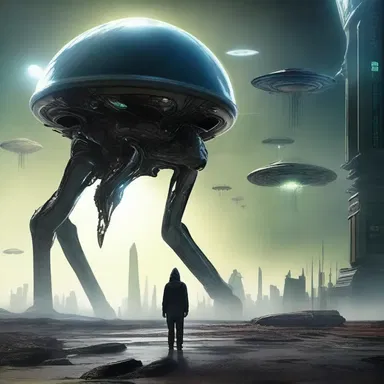 In the denouement of the science fiction story, the protagonist discovers the hidden truth about the alien invasion and prevents the destruction of Earth.