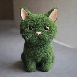 A cat shaped like a plant.