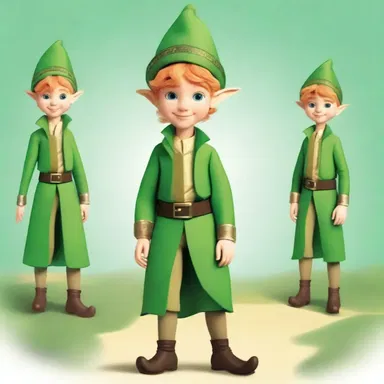 In the enchanting world of elves and fairies, the jaunty elf prince charmed everyone with his stylish attire and charming manners.