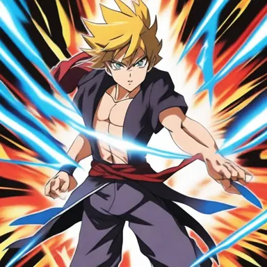 Facing a powerful enemy, the main character of the anime series replenished their energy by unlocking their hidden potential and unleashing an overwhelming attack.