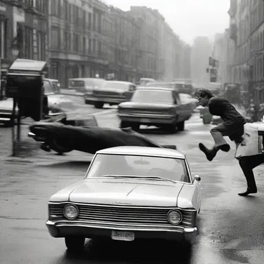 The filmmaker used the scene of a car chase to bog down the pace of the movie.