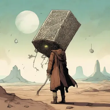 In the novel, the protagonist gets bogged down by the allure of a magical artifact.