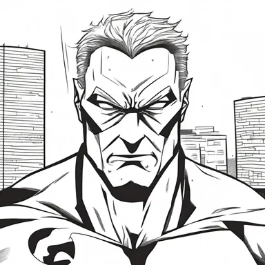 In the comic book, the artist drew detailed rugae on the superhero's forehead to show his concentration.