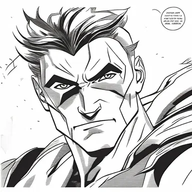 In the comic book, the artist drew detailed rugae on the superhero's forehead to show his concentration.