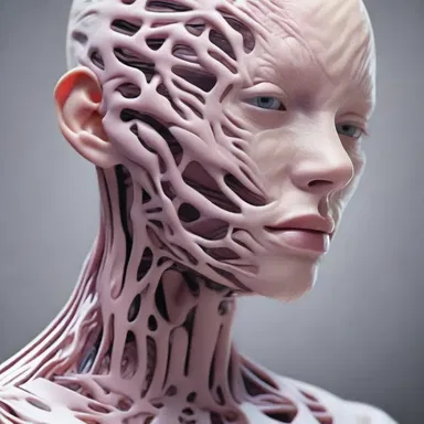 In the futuristic world of the science fiction novel, humans have developed synthetic skin that mimics the natural rugae patterns.