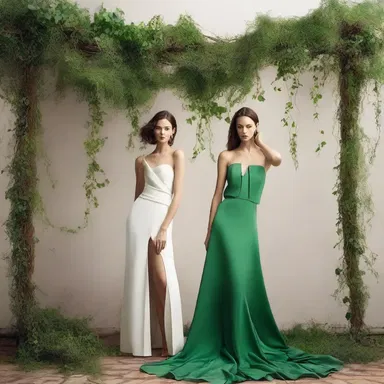 The fashion magazine featured a photo shoot inspired by brachiation, with models posing gracefully on hanging vines.