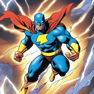 In the comic book series, the superhero could circle around his enemies with lightning speed, making it impossible for them to hit him.