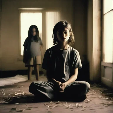 In the horror movie, the main character's lack of mindfulness leads them to make careless decisions, putting their life in danger.