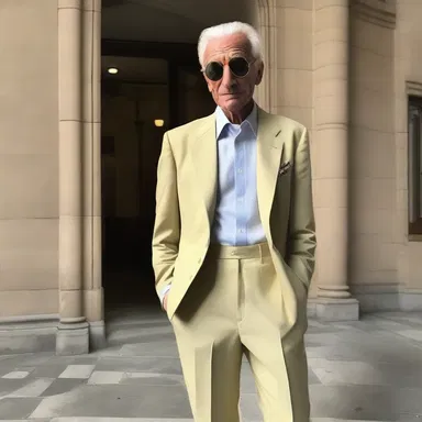 The influential fashion designer's loyal assenter always praised and supported his latest clothing collection.