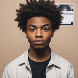 Generate a Boondocks-style Instagram profile for an anonymous young black up-and-coming artist. The profile includes various aspects of his life but always keeps his true identity hidden.