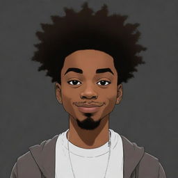 Generate a Boondocks-style Instagram profile for an anonymous young black up-and-coming artist. The profile includes various aspects of his life but always keeps his true identity hidden.