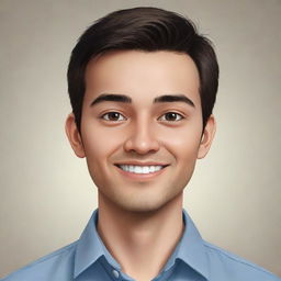 A professional, digitally illustrated avatar of a person with neutral features, a friendly expression, and casual attire.