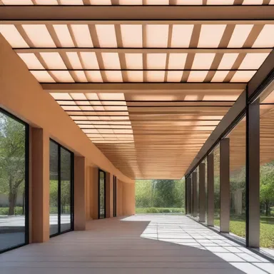 The design of the building incorporated decalescent materials that absorbed heat without increasing the temperature of the structure.
