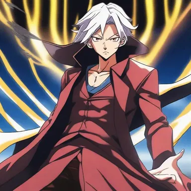The antagonist in the anime show covetously desired the extraordinary powers possessed by the main character.