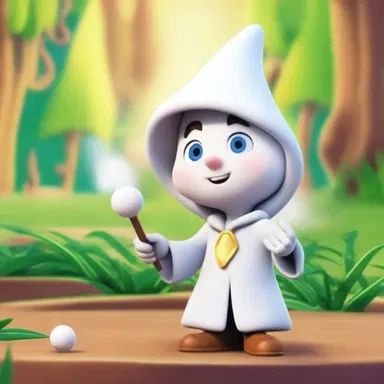 In the animated series 'Magic Adventures', the magical white bead grants the main character the ability to cast spells and defeat villains.